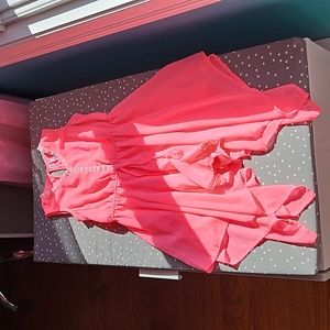 Japna Kids size 12 neon pink flowy jumper